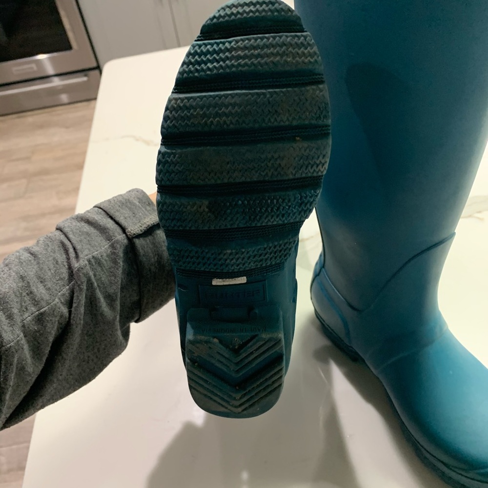 Hunter Women's Original Teal Tall Rain Boots - Picture 7 of 7